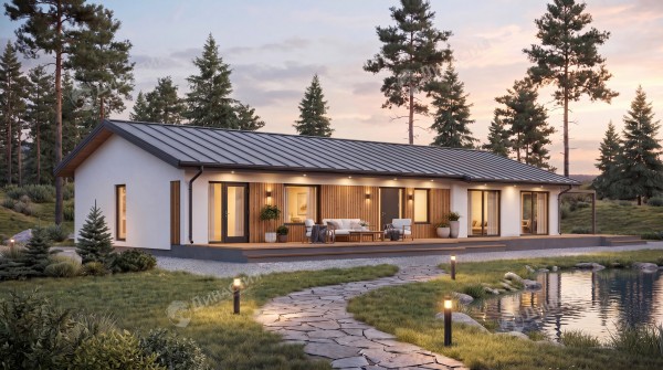 Дом из камня D-7018